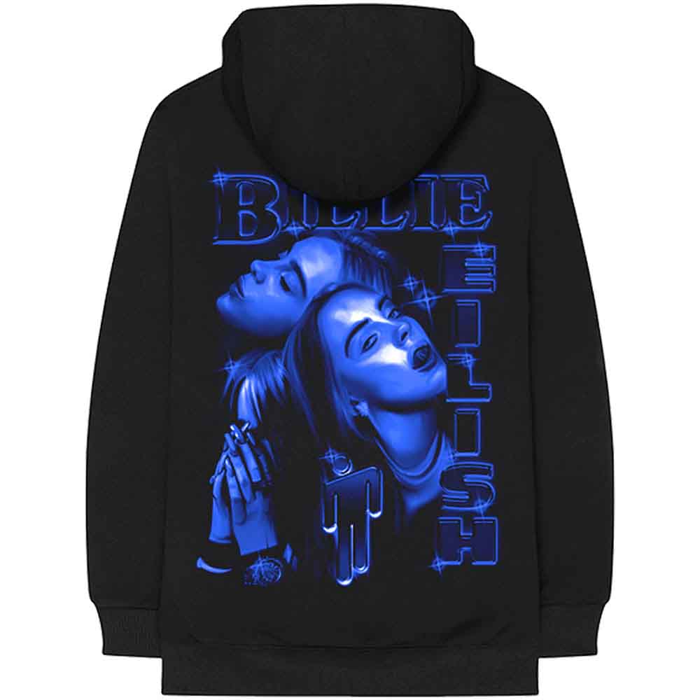 Billie Eilish Unisex Pullover Hoodie: Therefore I Am (Black)