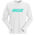 Billie Eilish Unisex Long Sleeve T-Shirt: Racer Logo (White)