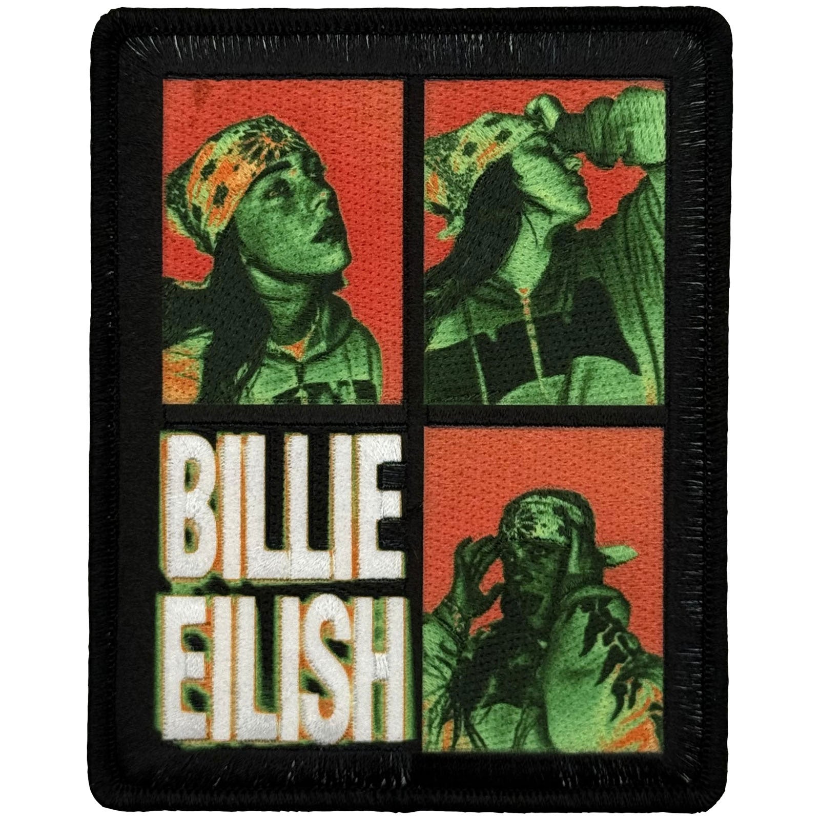 Billie Eilish Woven Patch: 3 Photo Logo