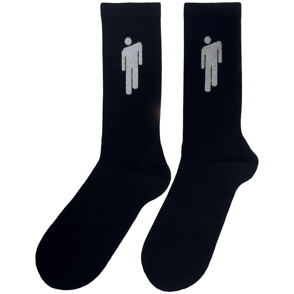 Billie Eilish Unisex Terry Socks: White Blohsh (Black) (UK Size 7 - 11)