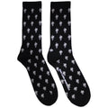 Billie Eilish Ladies Socks: Blohsh Pattern (Black) (UK Size 4 - 7)