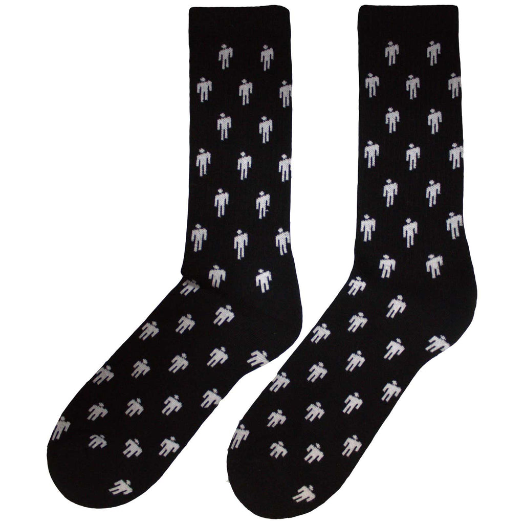 Billie Eilish Unisex Terry Socks: Blohsh Pattern (Black)