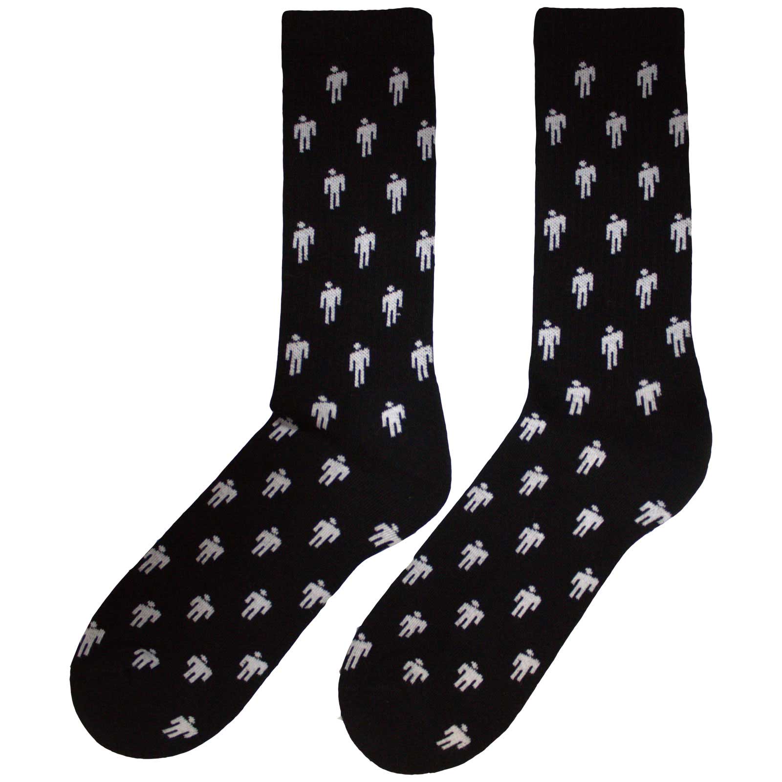 Billie Eilish Unisex Terry Socks: Blohsh Pattern (Black)