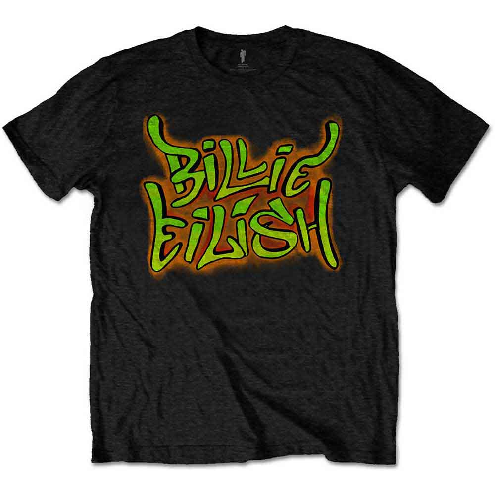Billie Eilish Kids T-Shirt: Graffiti (Black)