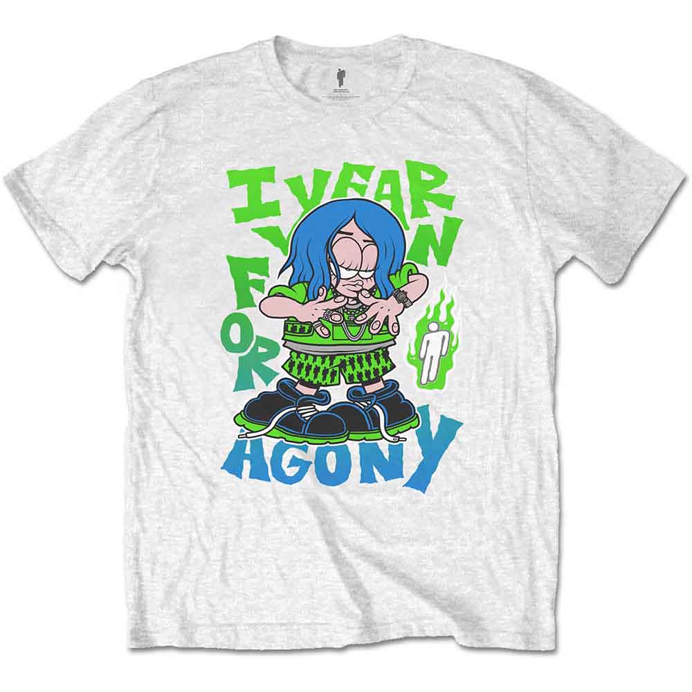 Billie Eilish Unisex T-Shirt: Agony (White)