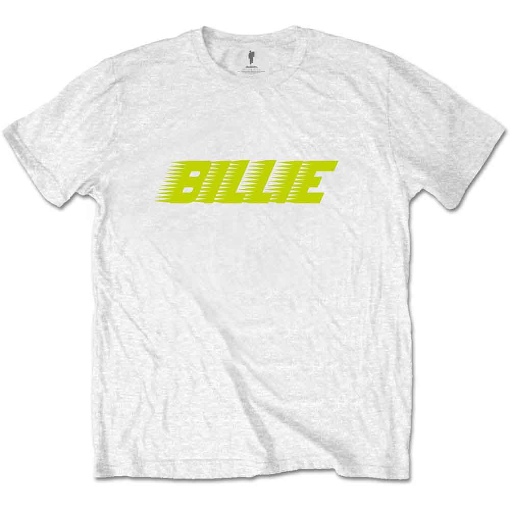 Billie Eilish Unisex T-Shirt: Racer Logo (White)