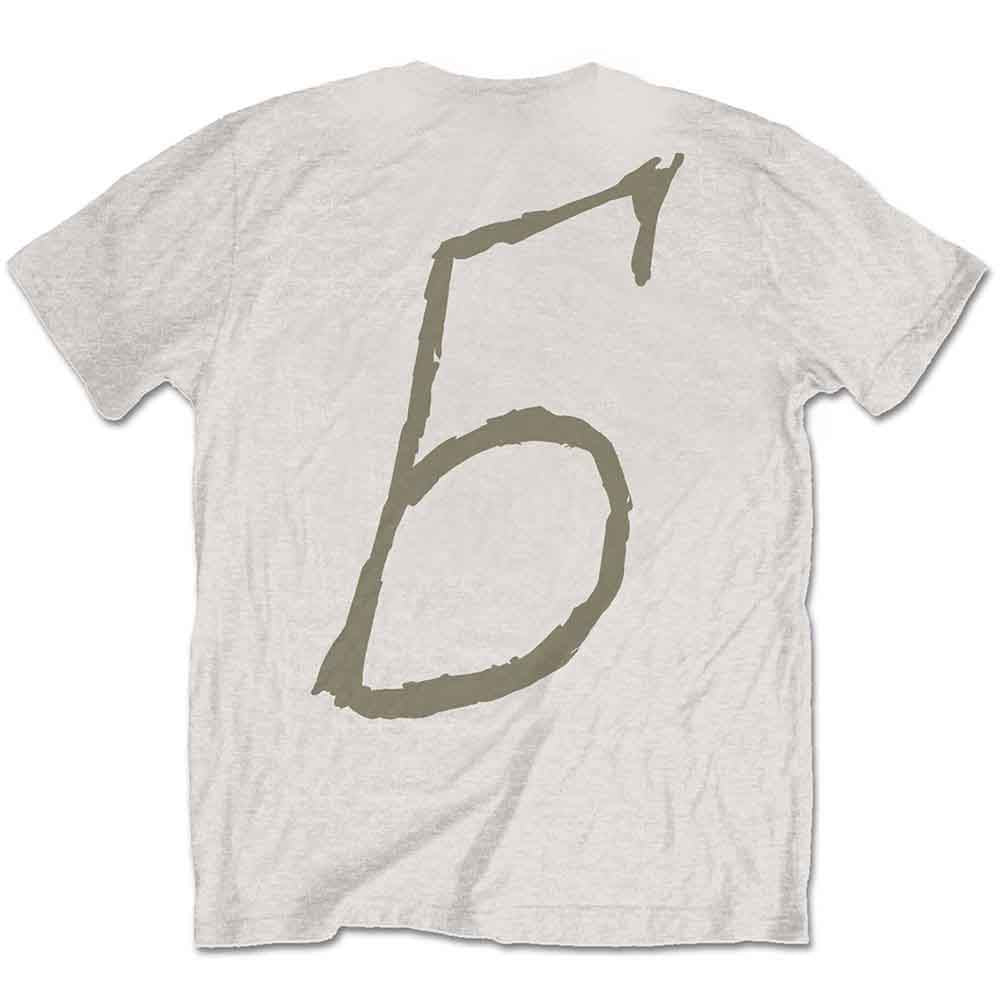 Billie Eilish Unisex T-Shirt: Billie 5 (Natural) (Back Print)