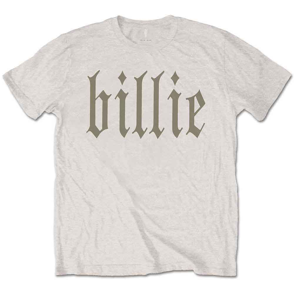 Billie Eilish Unisex T-Shirt: Billie 5 (Natural) (Back Print)