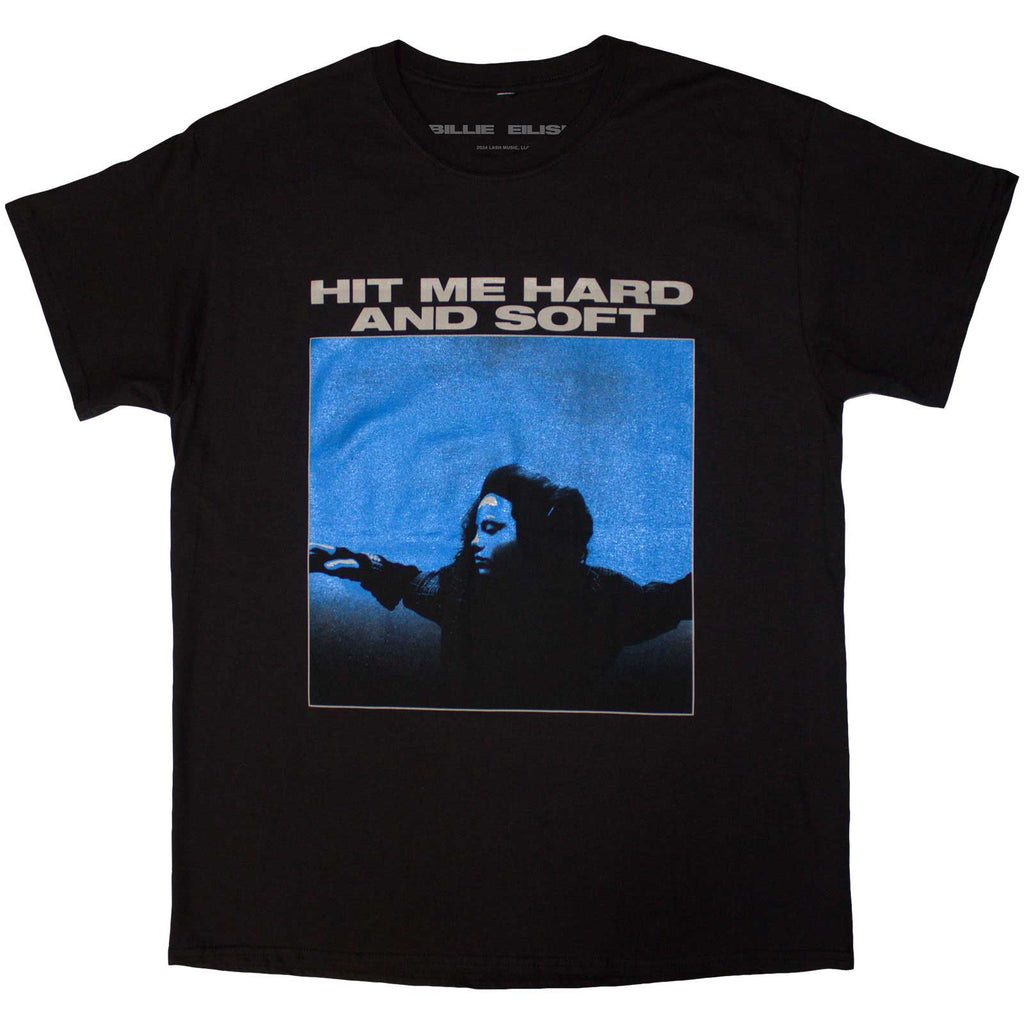 Billie Eilish Unisex T-Shirt: Hit Me Hard And Soft Tracklist (Black) (Back Print)