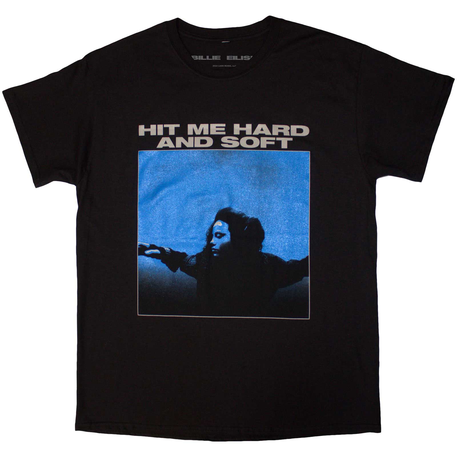 Billie Eilish Unisex T-Shirt: Hit Me Hard And Soft Tracklist (Black) (Back Print)