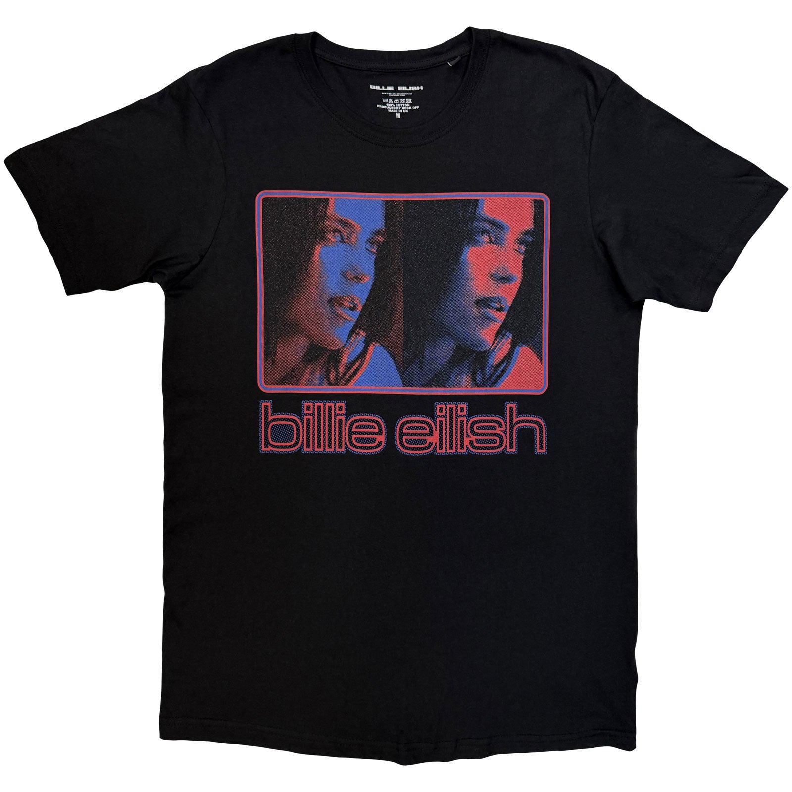 Billie Eilish Unisex T-Shirt: Inverted Photo (White)