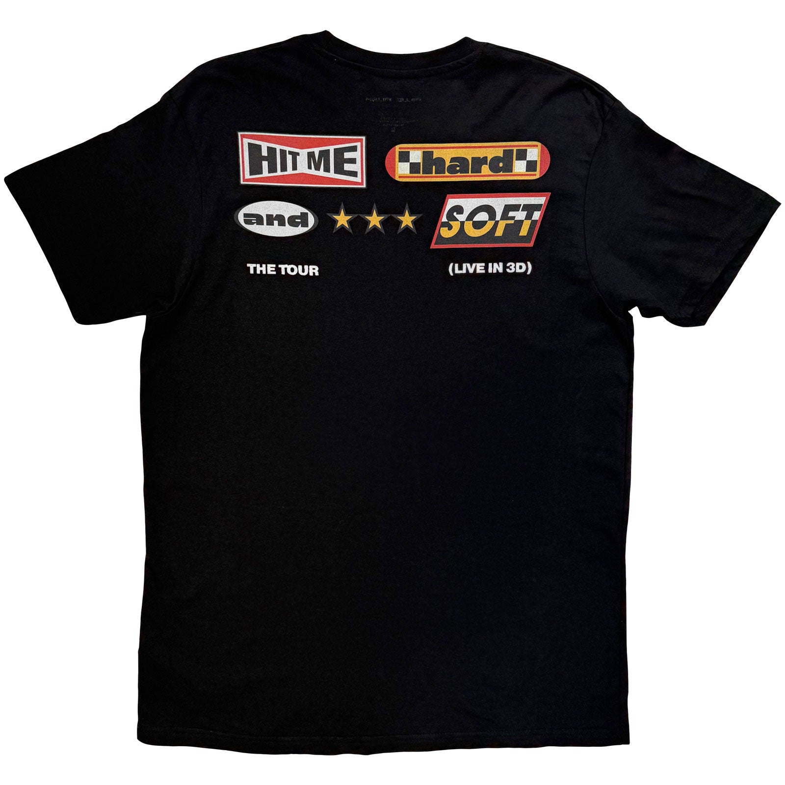 Billie Eilish Unisex T-Shirt: Racer Graphic (Black) (Back Print)