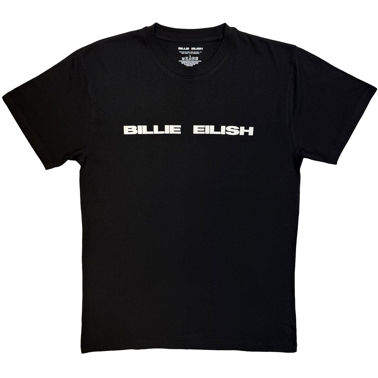 Billie Eilish Unisex T-Shirt: Logo Mono (Black)