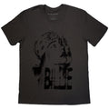 Billie Eilish Unisex T-Shirt: Tonal Bandana Photo (Charcoal Grey)