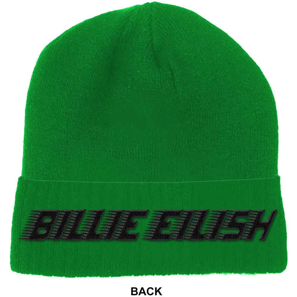 Billie Eilish Unisex Beanie Hat & Glove Set: Blohsh (Jelly Bean Green)