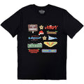 Stranger Things Unisex T-Shirt: Deck Christmas Sign (Black)