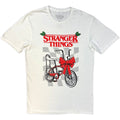 Stranger Things Unisex T-Shirt: Christmas Bike (White)