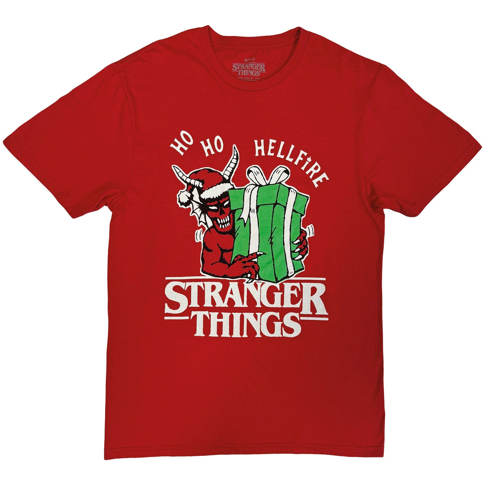 Stranger Things Unisex T-Shirt: Ho Ho Hellfire (Red)