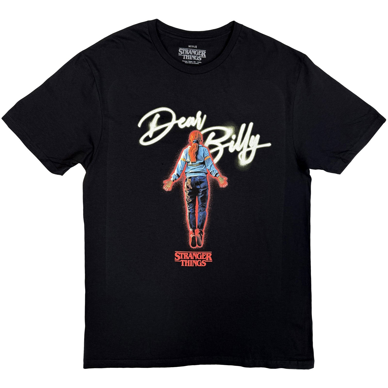 Stranger Things Unisex T-Shirt: Dear Billy (Black)