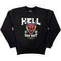 Stranger Things Unisex Sweatshirt: Hell Can Wait (Black)