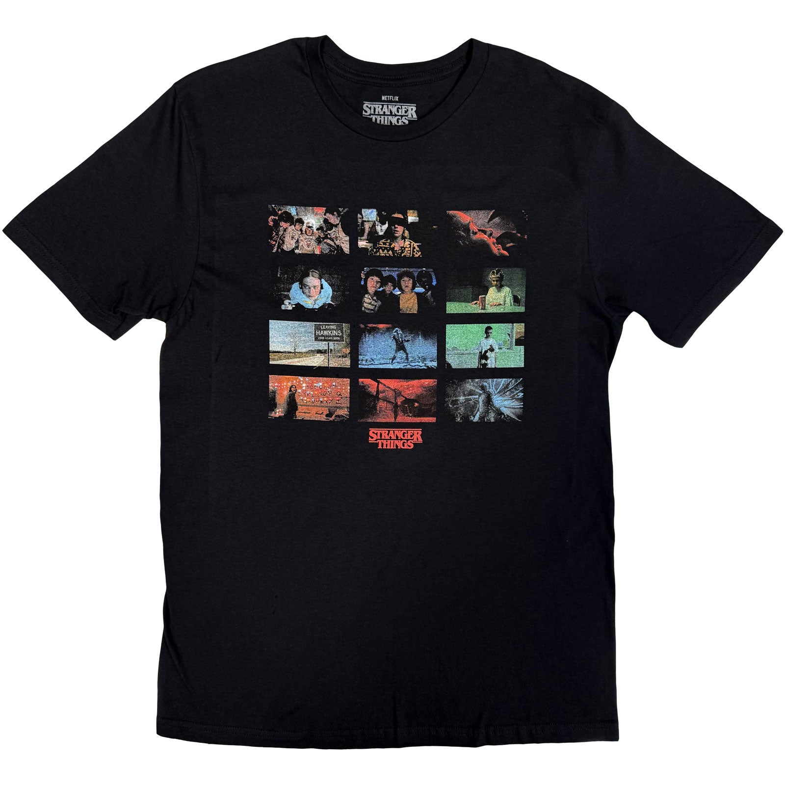 Stranger Things Unisex T-Shirt: Hawkins Power And Light (Black)