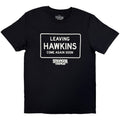 Stranger Things Unisex T-Shirt: Leaving Hawkins (Black)