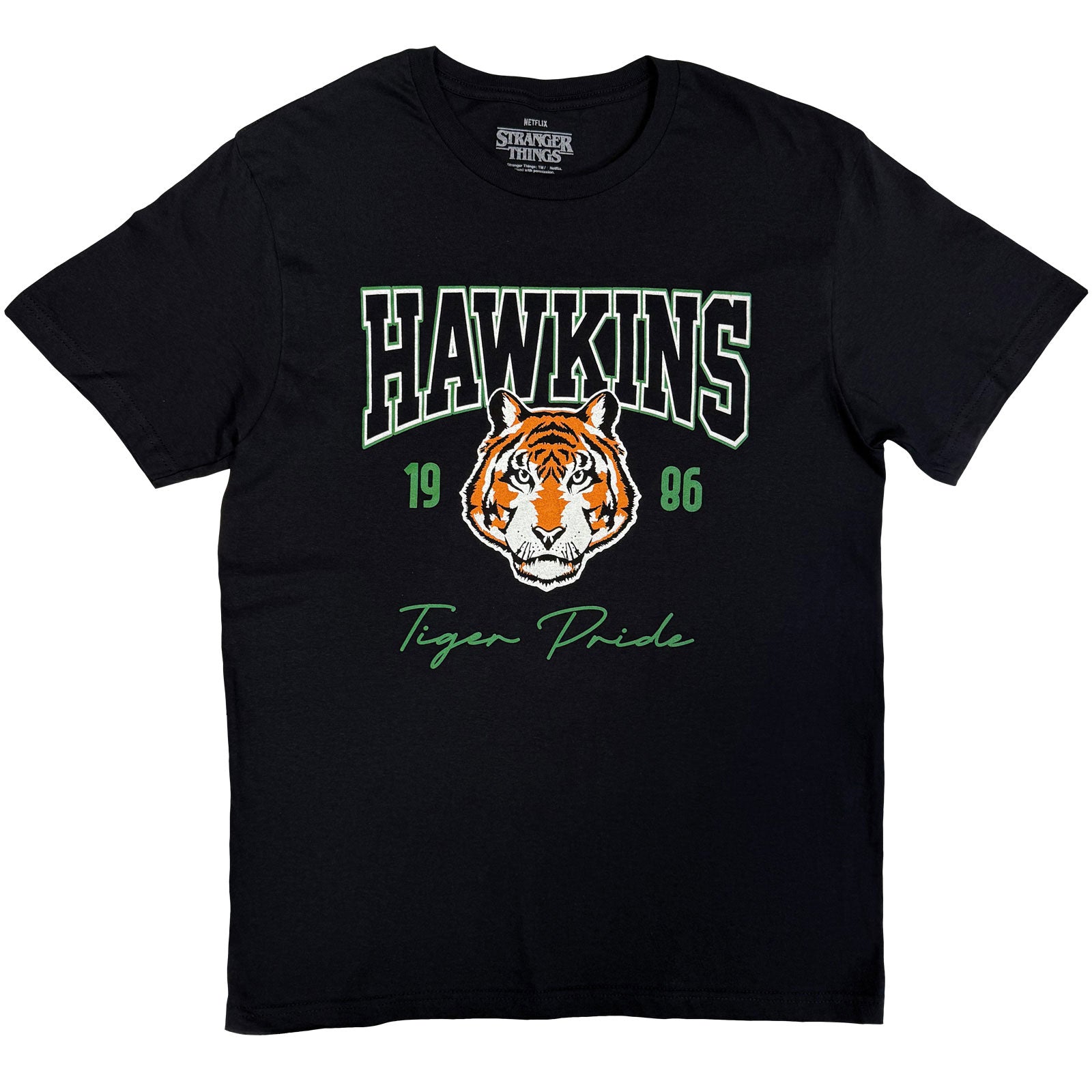 Stranger Things Unisex T-Shirt: High School Hawkins (Black)