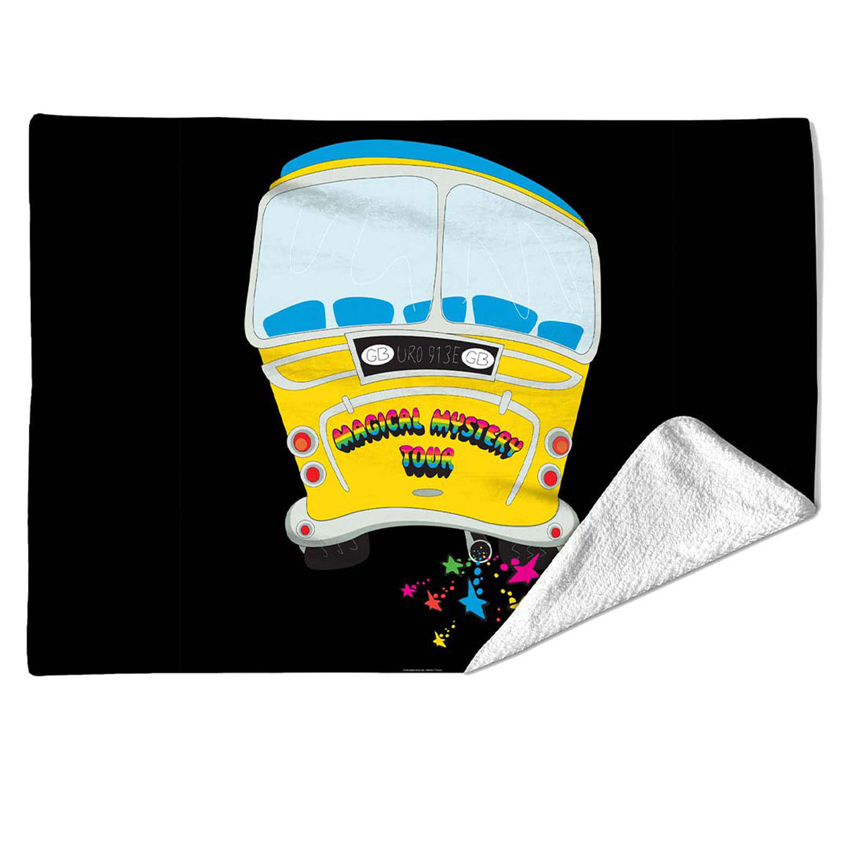 The Beatles Sherpa Fleece Blanket: Mystery Tour Bus (Multicolour) (Large)