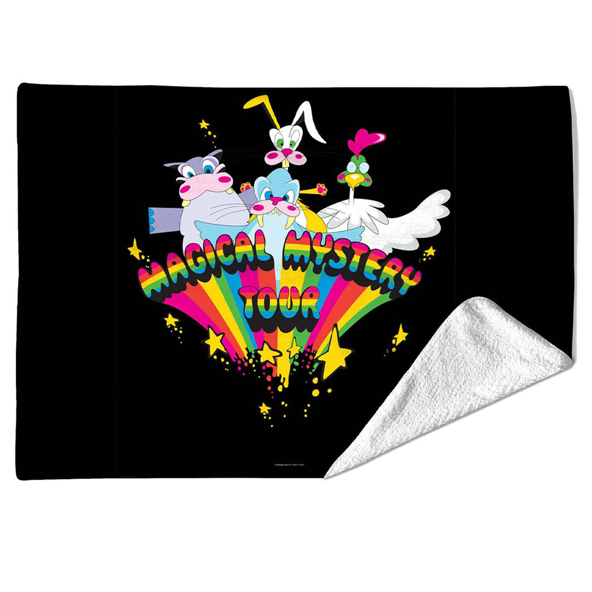 The Beatles Sherpa Fleece Blanket: Mystery Characters (Multicolour) (Large)