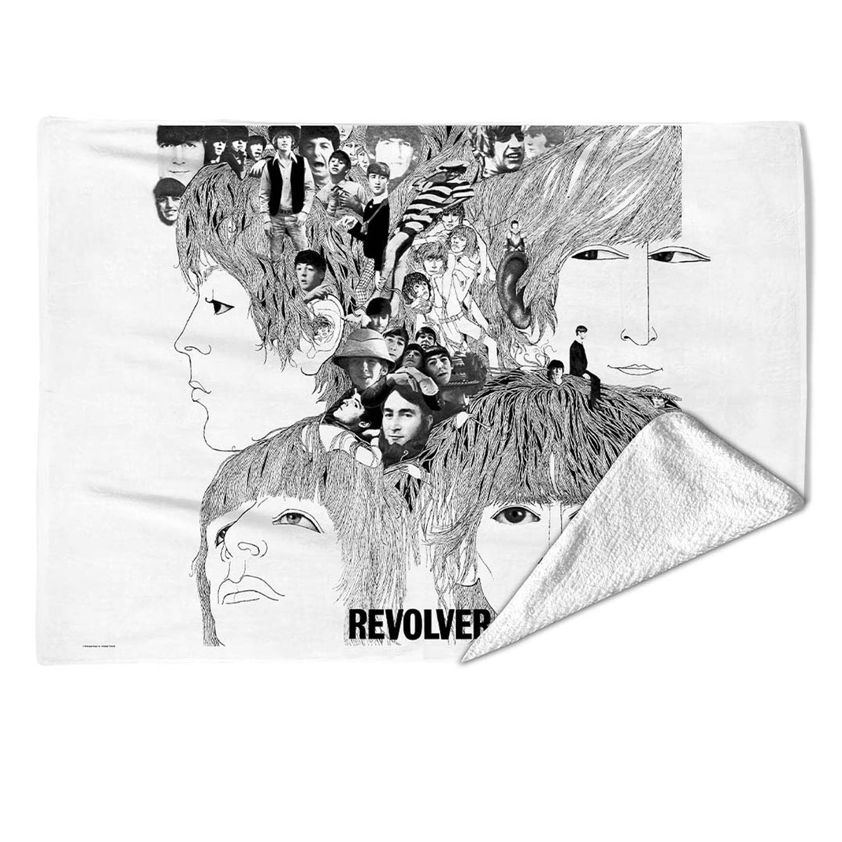 The Beatles Sherpa Fleece Blanket: Revolver (Multicolour) (Large)
