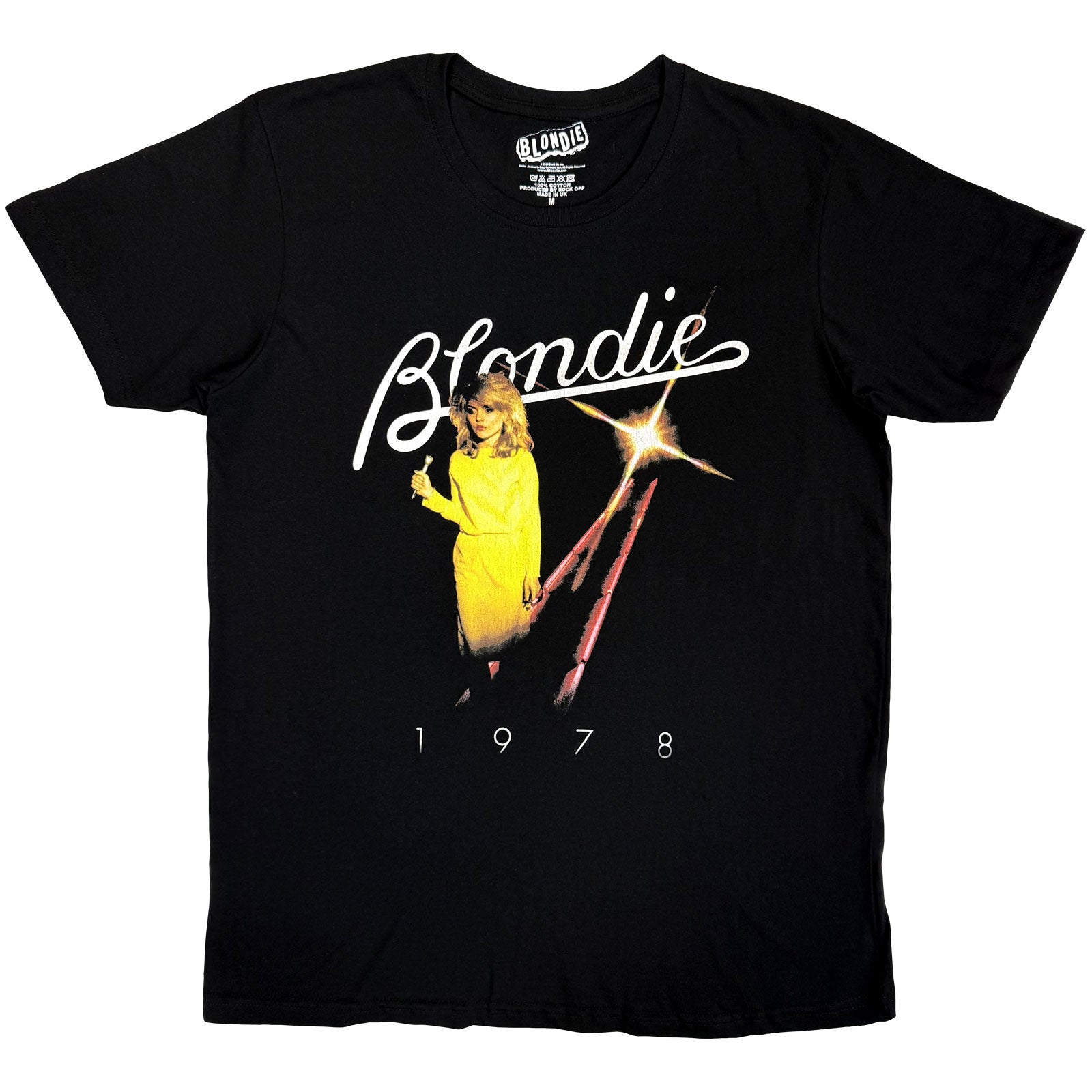 Blondie Unisex T-Shirt: Yellow Dress 1978 (Black)