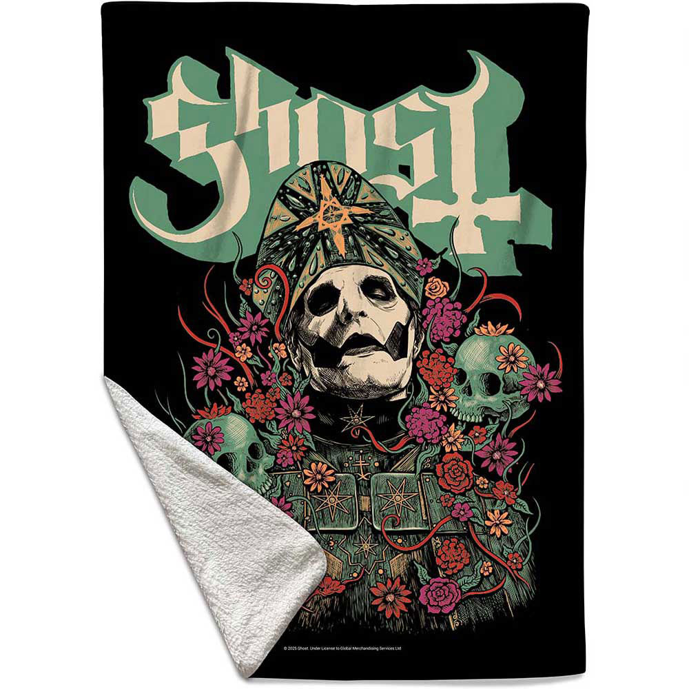 Ghost Sherpa Fleece Blanket: Bliss (Multicolour) (Small)