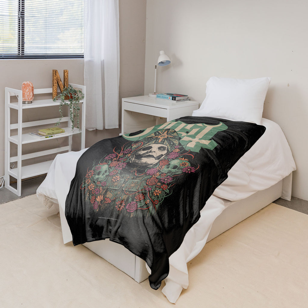 Ghost Sherpa Fleece Blanket: Bliss (Multicolour) (Double)