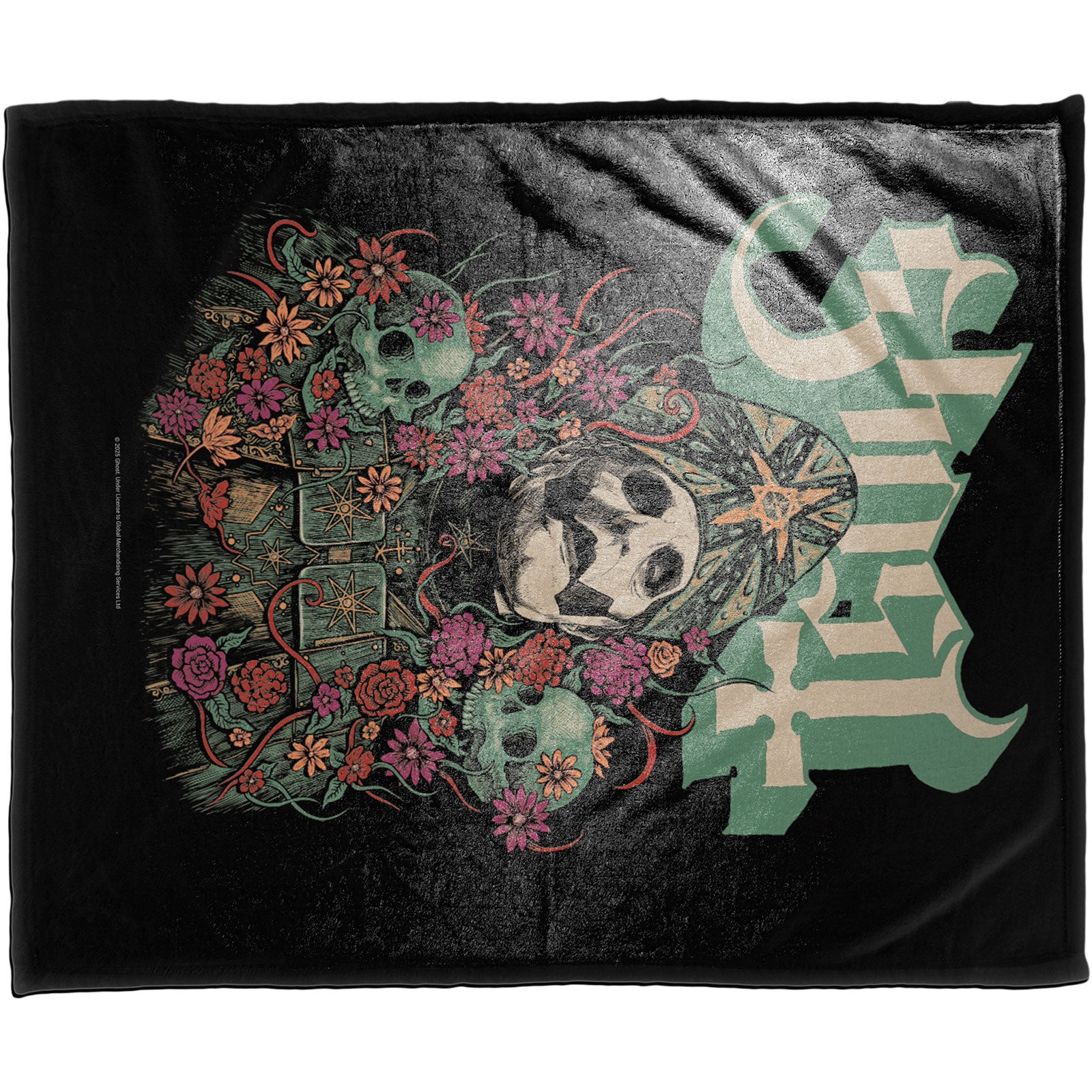 Ghost Sherpa Fleece Blanket: Bliss (Multicolour) (Double)