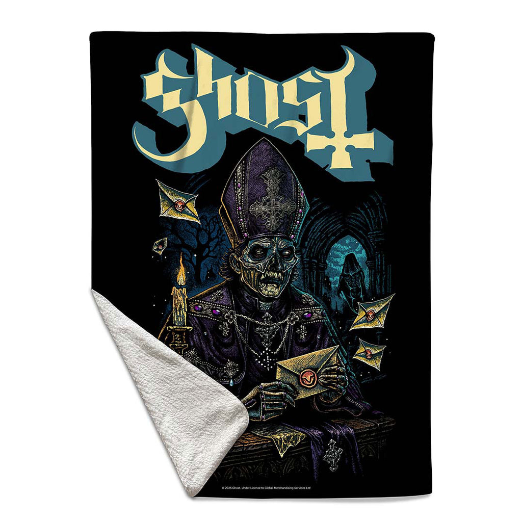 Ghost Sherpa Fleece Blanket: Missive (Multicolour) (Single)