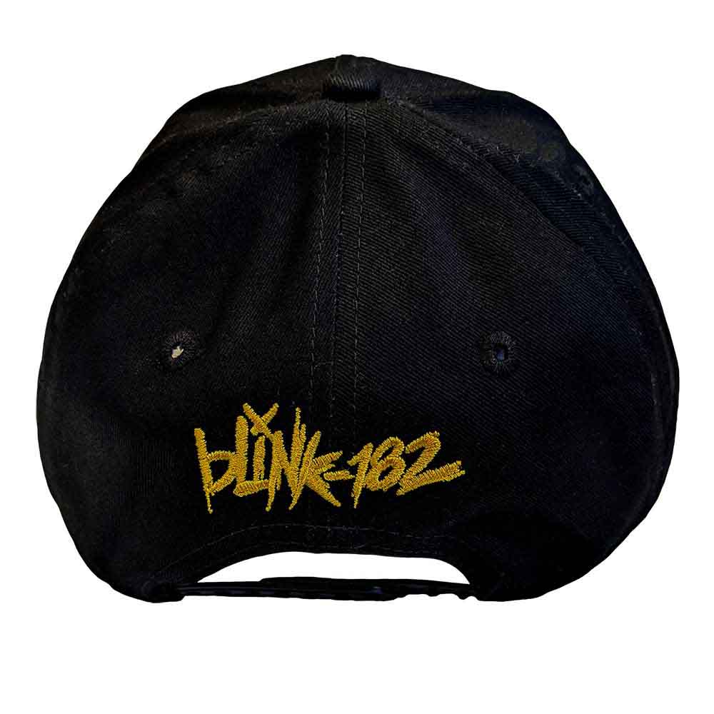 Blink-182 Unisex Baseball Cap: Yellow Six Arrow Smile (Black)