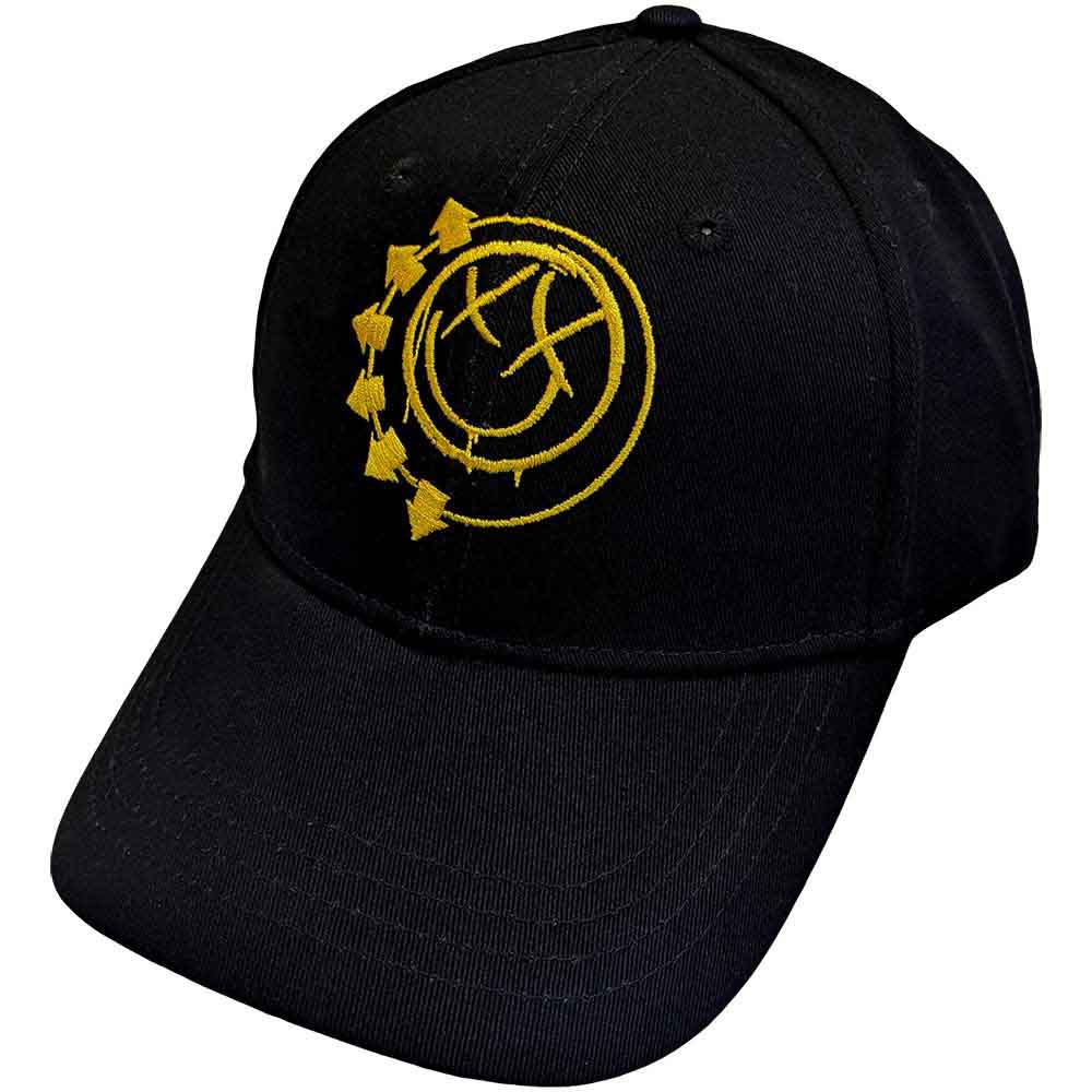Blink-182 Unisex Baseball Cap: Yellow Six Arrow Smile (Black)