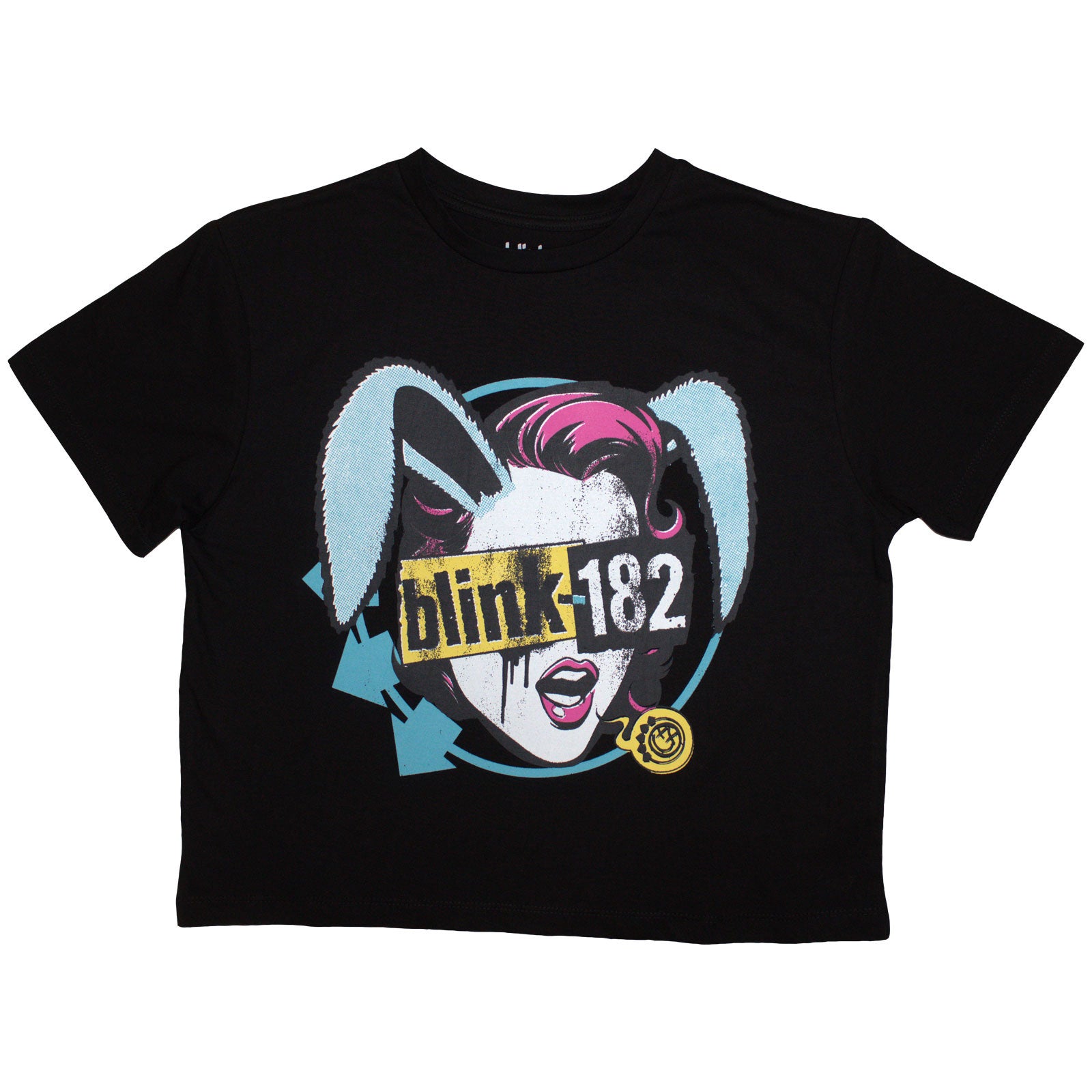 Blink-182 Ladies Crop Top: Blind Date (Black)