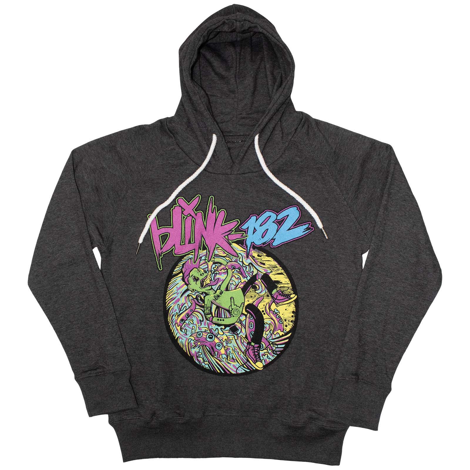 Blink-182 Unisex Pullover Hoodie: Overboard Event (Charcoal Grey)