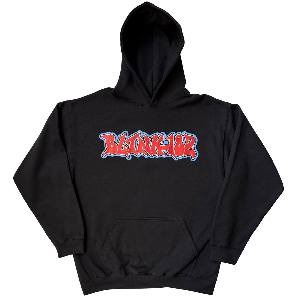 Blink-182 Unisex Pullover Hoodie: Alien Reaper (Black) (Back Print)
