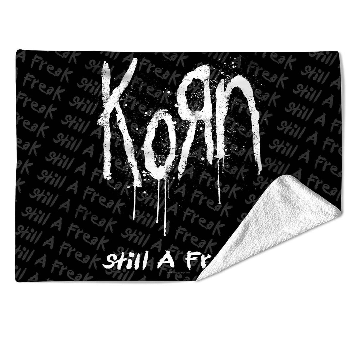 Korn Sherpa Fleece Blanket: Still A Freak (Multicolour) (Large)
