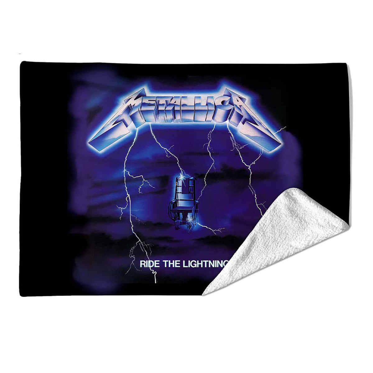 Metallica Sherpa Fleece Blanket: Ride The Lightning (Multicolour) (Large)