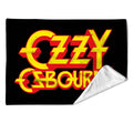 Ozzy Osbourne Sherpa Fleece Blanket: Logo (Multicolour) (Large)