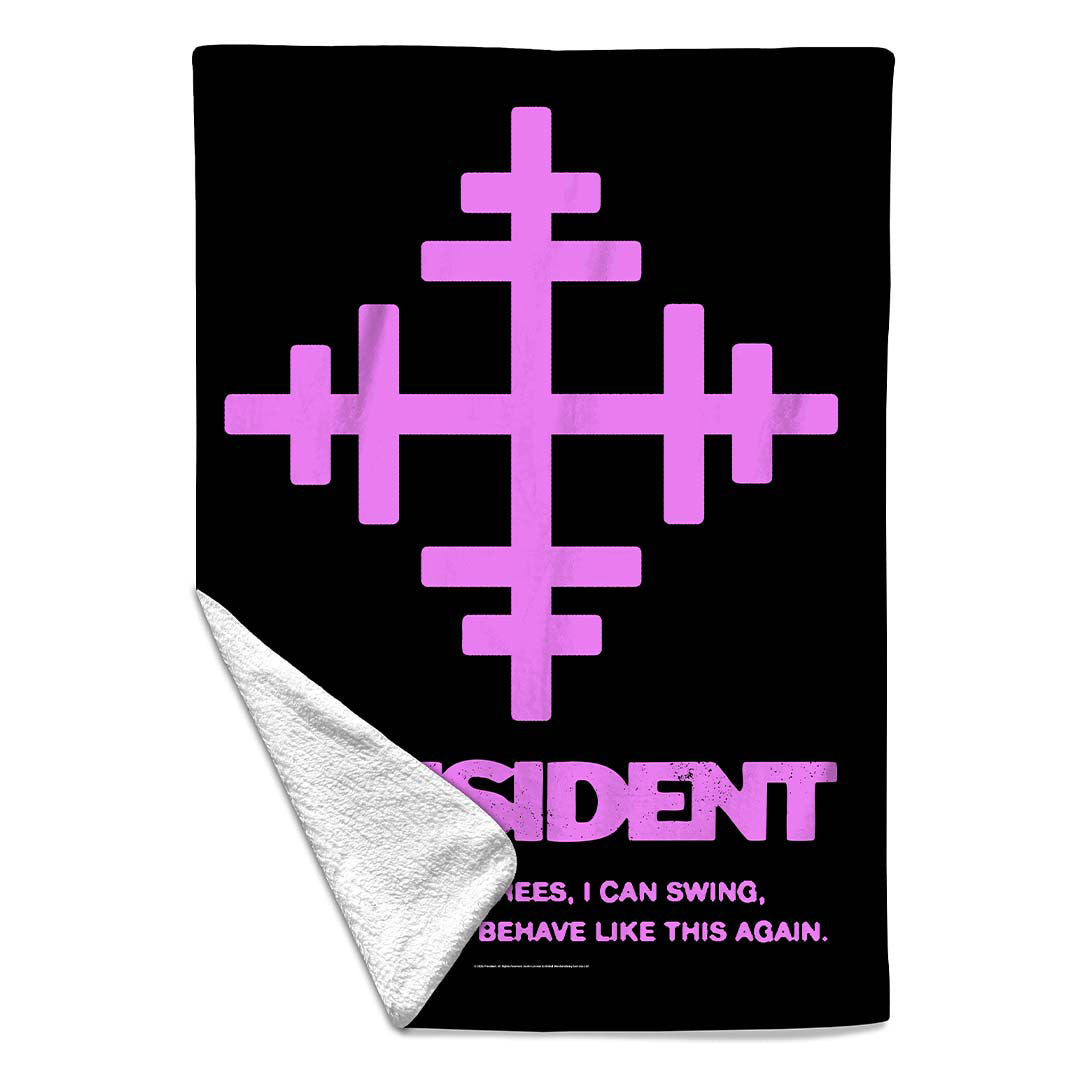 President Sherpa Fleece Blanket: Lyric Key (Multicolour) (Small)