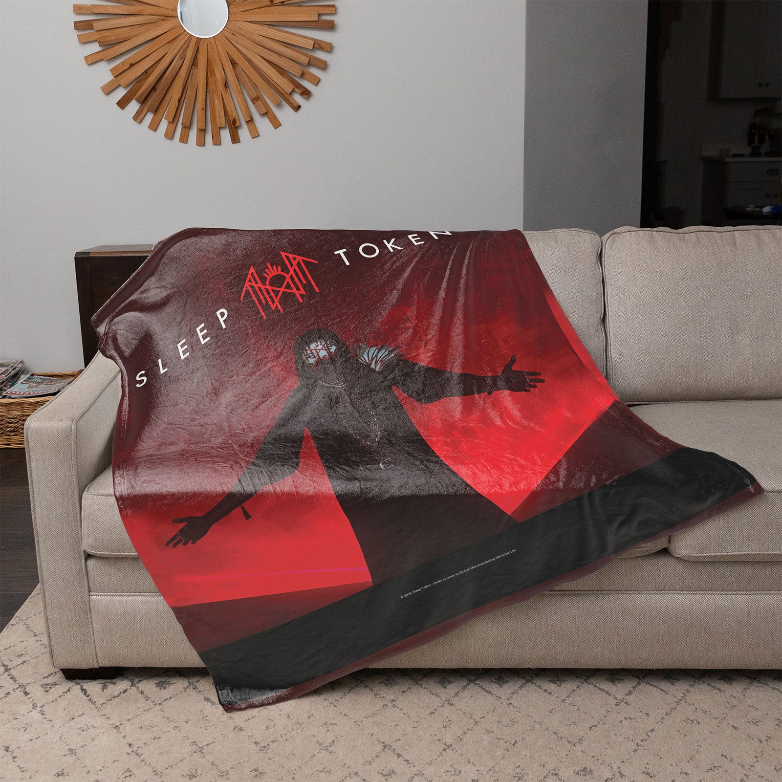 Sleep Token Sherpa Fleece Blanket: Red Light (Multicolour)