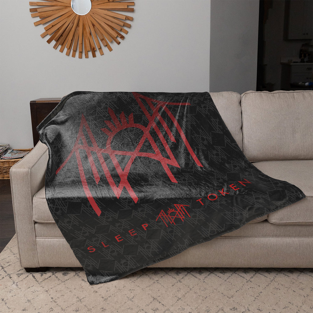 Sleep Token Sherpa Fleece Blanket: Red Logo (Multicolour)