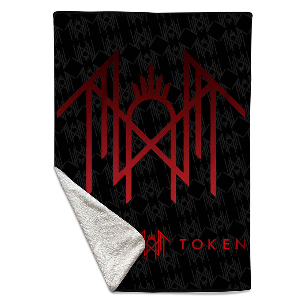 Sleep Token Sherpa Fleece Blanket: Red Logo (Multicolour)