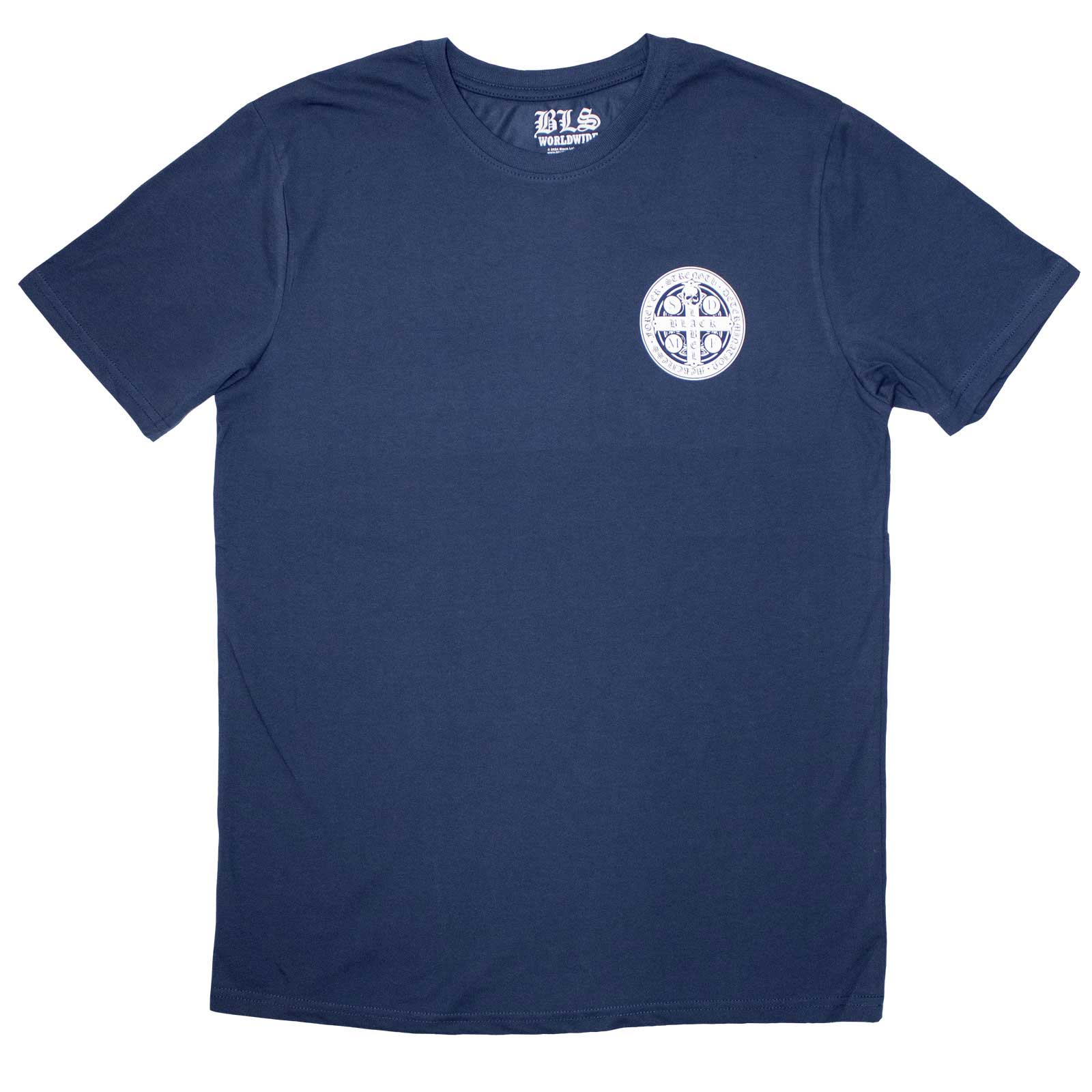 Black Label Society Unisex T-Shirt: Mini SDMF Emblem (Denim Blue)