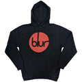Blur Unisex Pullover Hoodie: Circle Logo (Navy Blue)