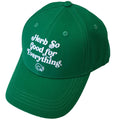 Bob Marley Unisex Baseball Cap: Herb So Good (Green)